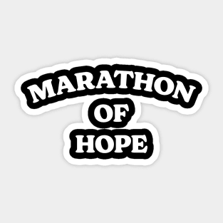 Marathon Of Hope Sticker